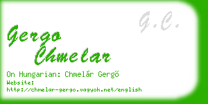 gergo chmelar business card